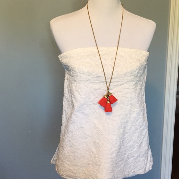 J. Crew Tops - Jcrew white daisy embroidered shell